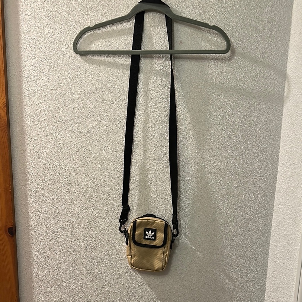 Adidas sand and Black Mini Shoulder Bag